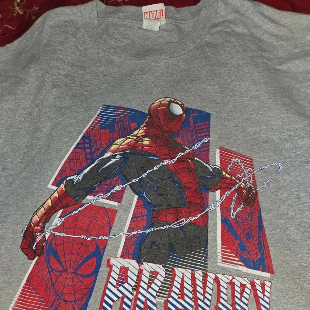 Marvel Spider-Man Bravery Graphic T-Shirt Gray